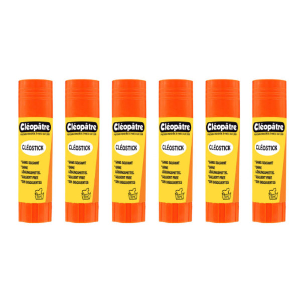 Lot de 6 bâtons de colle Cléostick - 21G - Cléopâtre