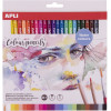 Pochette de 24 crayons de couleur aquarellable Apli