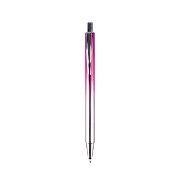 Stylo à bille mine rétractable pointe moyenne corps métal Apli