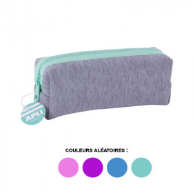 Trousse scolaire rectangulaire néoprène 19cm Apli
