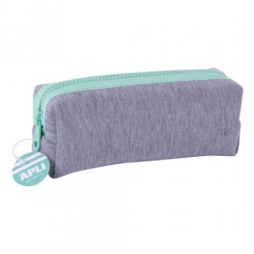 Trousse scolaire rectangulaire néoprène 19cm Apli