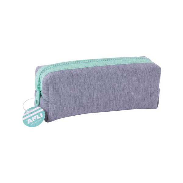 Trousse scolaire rectangulaire néoprène 19cm Apli