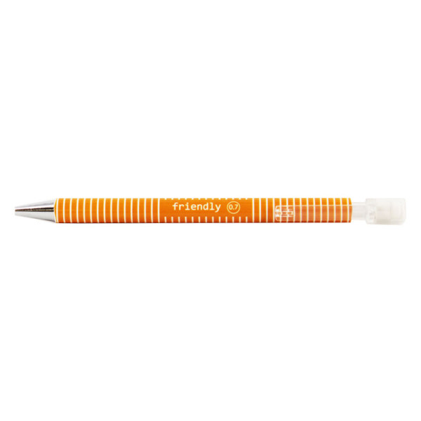 Stylo porte-mines 0.7 mm rayures couleur message Apli