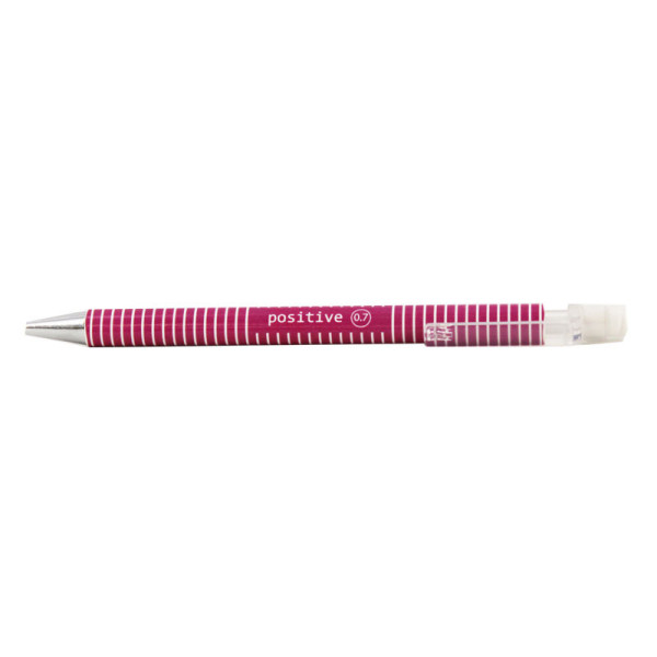 Stylo porte-mines 0.7 mm rayures couleur message Apli