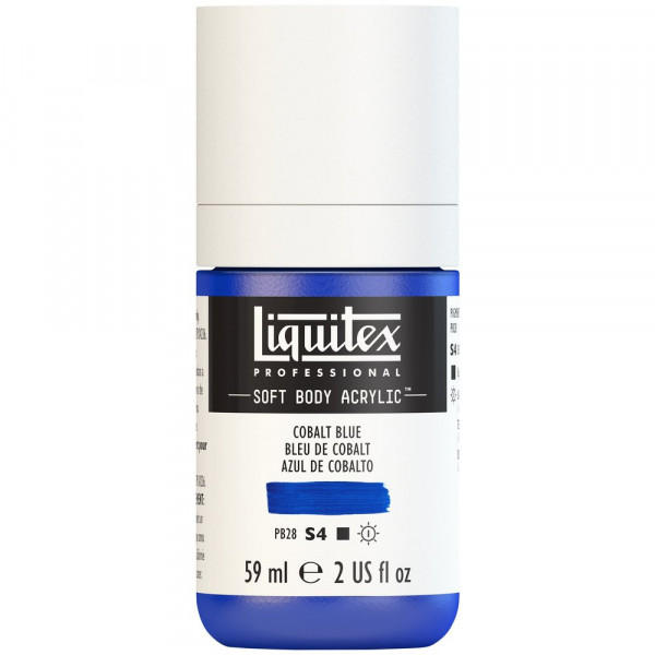 Peinture acrylique Soft Body Liquitex Professional bleu de cobalt 59ml