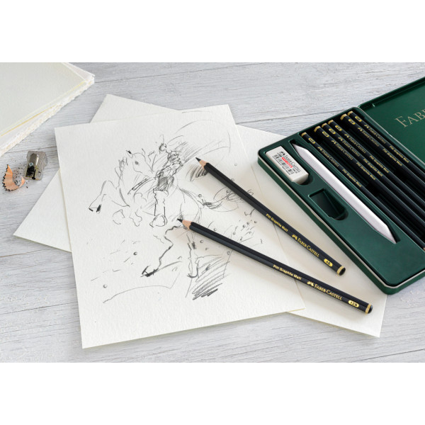 Boîte de 11 crayons graphite Pitt Graphite Matt Faber-Castell