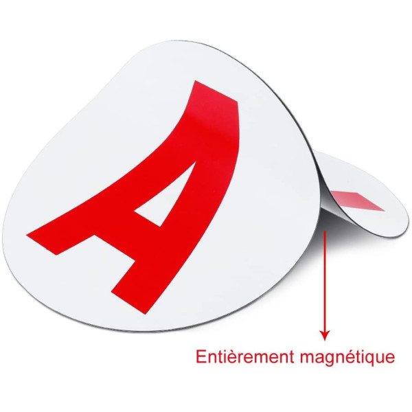 2 disques A jeune conducteur magnétique carrosserie