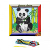 Kit canevas Panda 15 x 15 cm gros trous