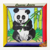 Kit canevas Panda 15 x 15 cm gros trous