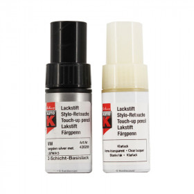 Stylo de retouche et vernis pour carrosserie - Volkswagen - LB7W Tungsten Silver Metal