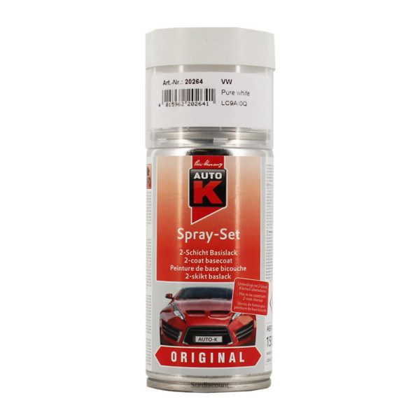photo-Bombe de peinture pour carrosserie - Volkswagen - LC9A 0Q Pure White - Auto K
