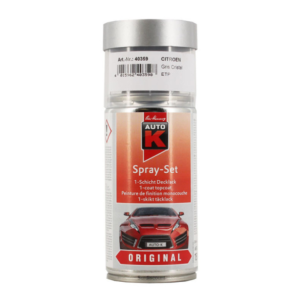photo-Bombe de peinture pour carrosserie - Citroën - ETP Gris cristal - Auto K