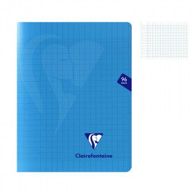 photo-Cahier - 17x22(cm) - Grands carreaux - 96 pages - couverture en polypro - sans spirale - Clairefontaine - Mimesys