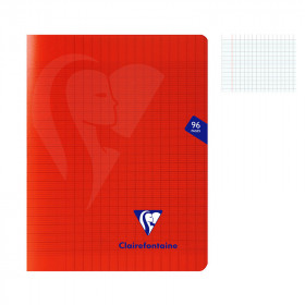 photo-Cahier - 17x22(cm) - Grands carreaux - 96 pages - couverture en polypro - sans spirale - Clairefontaine - Mimesys