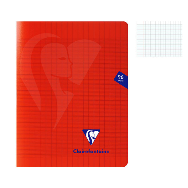 photo-Cahier - 17x22(cm) - Grands carreaux - 96 pages - couverture en polypro - sans spirale - Clairefontaine - Mimesys