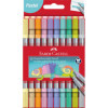photo - Feutres - Double pointe - 10 couleurs pastel - Coloriage - Enfant/Adulte - Faber-castell