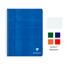 photo-Cahier - 17x22(cm) - Grands carreaux - 100 pages - couverture en carton vert - à spirale - Clairefontaine
