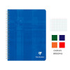 photo-Cahier - 17x22(cm) - Grands carreaux - 100 pages - couverture en carton vert - à spirale - Clairefontaine