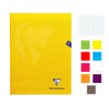 Lot de 9 cahiers - 24x32(cm) - Grands carreaux - 96 pages - couverture en polypro - sans spirale - Clairefontaine - Mimesys
