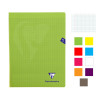 Lot de 9 cahiers - 24x32(cm) - Grands carreaux - 96 pages - couverture en polypro - sans spirale - Clairefontaine - Mimesys