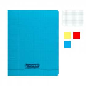 photo-Lot de 3 cahiers - 24x32(cm) - Grands carreaux - 192 pages - couverture en polypro - sans spirale - Clairefontaine