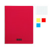 Lot de 3 cahiers - 24x32(cm) - Grands carreaux - 192 pages - couverture en polypro - sans spirale - Clairefontaine