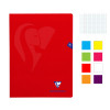 Lot de 8 cahiers - 24x32(cm) - Grands carreaux - 96 pages - couverture en polypro - sans spirale - Clairefontaine - Mimesys