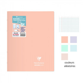 photo-Cahier - 24x32(cm) - Grands carreaux - 96 pages - couverture en polypro - sans spirale - Clairefontaine - Koverbook