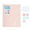 Lot de 5 cahiers - 24x32(cm) - Grands carreaux - 96 pages - couverture en polypro - sans spirale - Clairefontaine - Koverbook