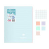 Lot de 5 cahiers - 24x32(cm) - Grands carreaux - 96 pages - couverture en polypro - sans spirale - Clairefontaine - Koverbook