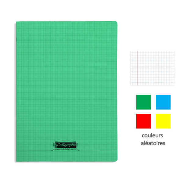 photo-Cahier - 24x32(cm) - Petits carreaux - 48 pages - couverture en polypro - sans spirale - Clairefontaine - Calligraphe