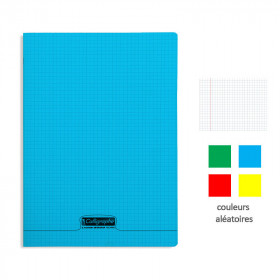 Cahier - 24x32(cm) - Petits carreaux - 48 pages - couverture en polypro - sans spirale - Clairefontaine - Calligraphe