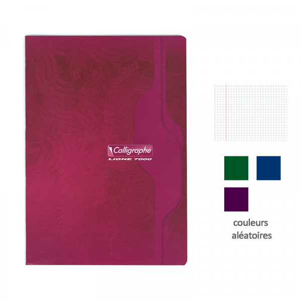 Cahier - 24x32(cm) - Petits carreaux - 96 pages - couverture en carton - sans spirale - Clairefontaine - Calligraphe