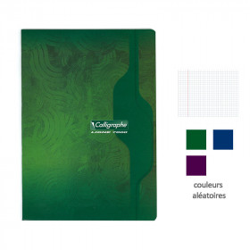 Cahier - 24x32(cm) - Petits carreaux - 96 pages - couverture en carton - sans spirale - Clairefontaine - Calligraphe