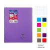 Cahier - 24x32(cm) - Petits carreaux - 160 pages - couverture en polypro - à spirale - Clairefontaine - Koverbook