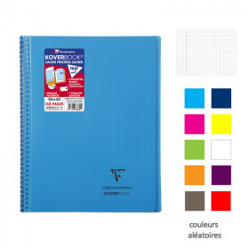 photo-Cahier - 24x32(cm) - Petits carreaux - 160 pages - couverture en polypro - à spirale - Clairefontaine - Koverbook