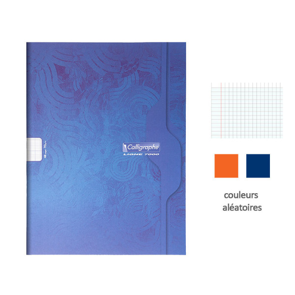 Cahier - 24x32(cm) - Grands carreaux - 48 pages - couverture en carton - sans spirale - Clairefontaine - Calligraphe