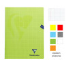 Cahier - 24x32(cm) - Petits carreaux - 48 pages - couverture en polypro - sans spirale - Clairefontaine - Mimesys