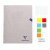 Cahier - 24x32(cm) - Petits carreaux - 48 pages - couverture en polypro - sans spirale - Clairefontaine - Mimesys