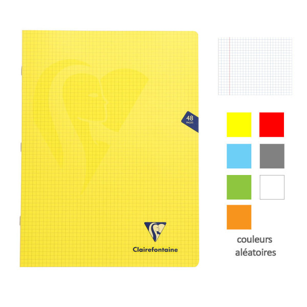 photo-Cahier - 24x32(cm) - Petits carreaux - 48 pages - couverture en polypro - sans spirale - Clairefontaine - Mimesys
