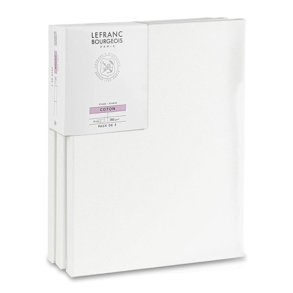 photo-Châssis - Toile - 41x33cm - 6F - 100% coton - Lot de 3 - Lefranc Bourgeois