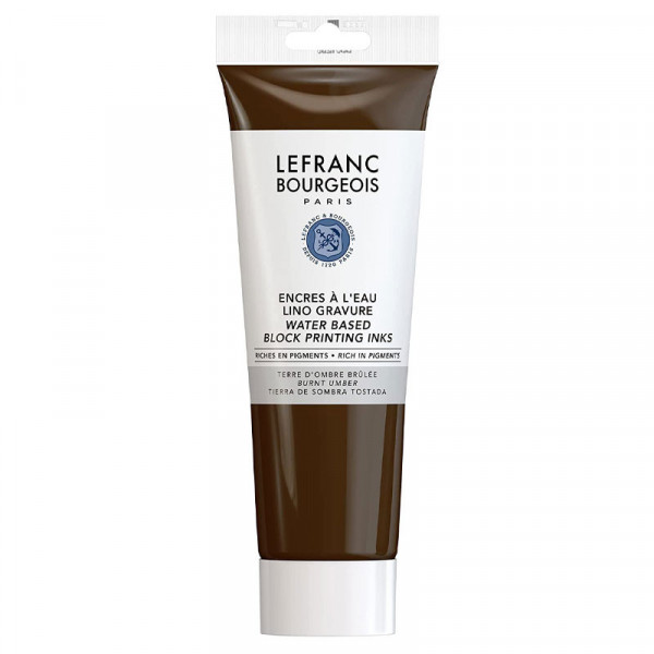 Encre à l'eau en tube d'ombre brûlée 250ml - Lefranc Bourgeois | Artmania