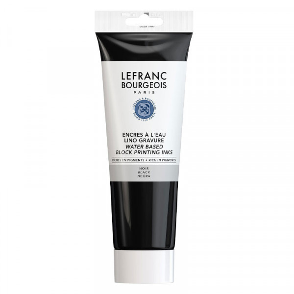 Encre à l'eau en tube noir 250ml - Lefranc Bourgeois | Artmania