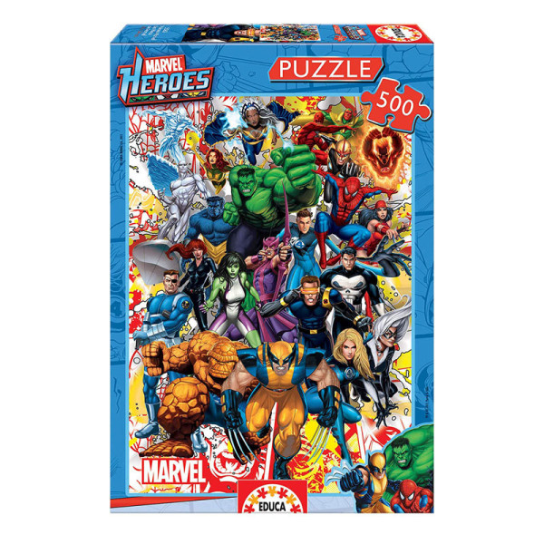 Puzzle Les Héros de Marvel 500 pièces - Educa | Artmania