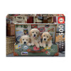 Puzzle Des chiots dans les bagages 500 pièces - Educa | Artmania