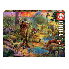 Puzzle Terre de dinosaures 1 000 pièces - Educa | Artmania