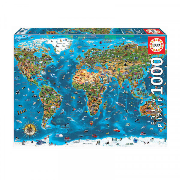 Puzzle Merveilles du monde 1 000 pièces - Educa | Artmania