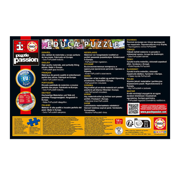 Puzzle Mappemonde 1 000 pièces - Educa