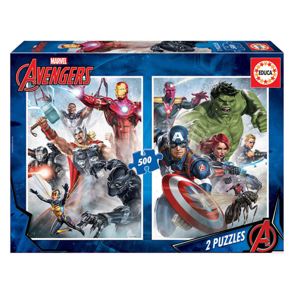 Puzzle Avengers 2 x 500 pièces - Educa | Artmania