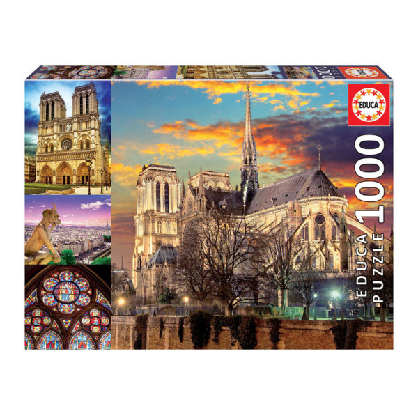 Puzzle Collage de Notre-Dame 1 000 pièces - Educa | Artmania